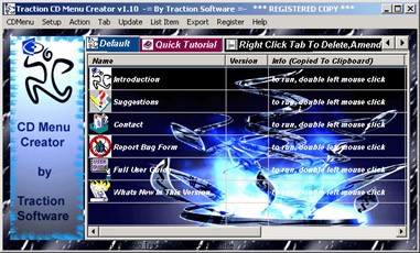 Traction CD Menu Creator v1.23