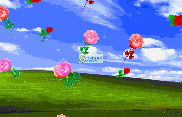 个性玫瑰花屏保 v11.05.05