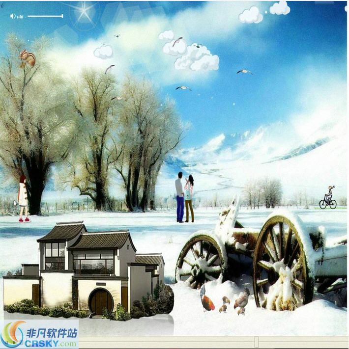 屏保(雪后的景色) v1.7