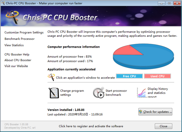 Chris-PC CPU Booster(CPU优化软件) v1.06.6