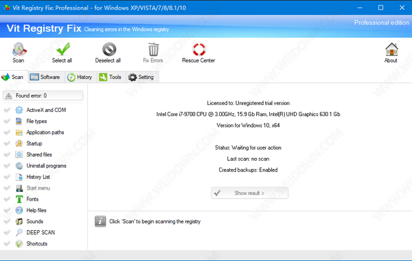Vit Registry Fix(注册表修复软件) v12.7.3