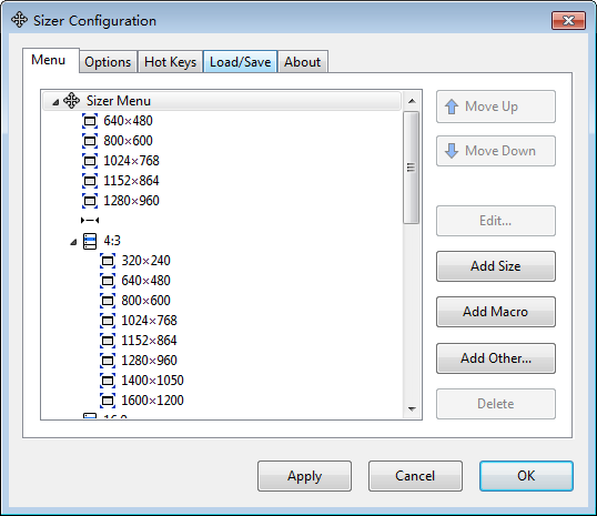 Sizer Configuration(窗口大小调整工具) v4.6