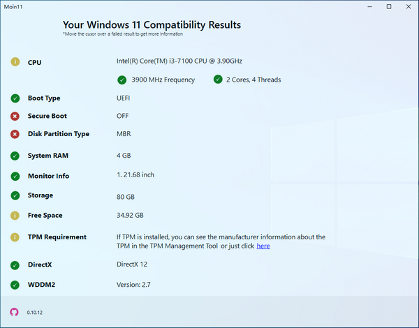 Moin11(Win11兼容检测工具) v0.10.15
