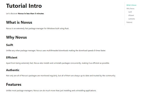 Novus包管理器 v1.1.5