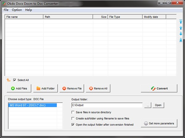 Okdo Docx Docm to Doc Converter(word文档转换工具) v5.10