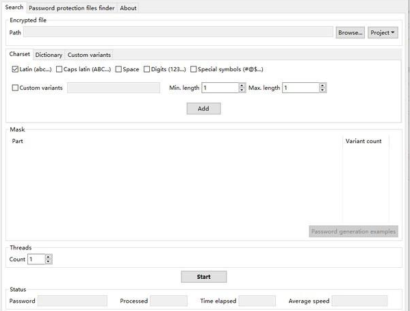 Manyprog Zip Password Recovery(ZIP密码恢复工具) v1.12