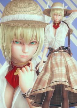 AI少女白衬衫格子裙金发美少女MOD v2.73