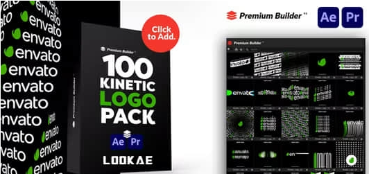 创意LOGO标志动态排版效果动画Kinetic Logo Pack v1.90