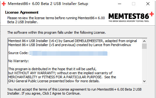 Memtest86+ v6.4