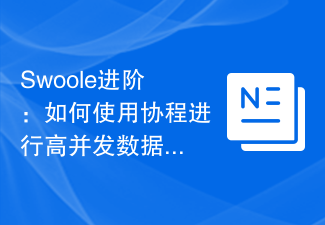 Swoole进阶：如何使用协程进行高并发数据处理