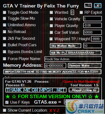 GTA5单人线上修改器 PCv1.10 