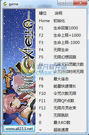 Fate/EXTELLA十五项修改器 v3.4 