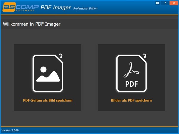 ASCOMP PDF Imager Professional Edition(PDF转图像工具) v1.5 