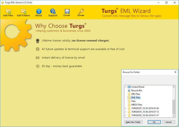 Turgs EML Wizard(EML文件转换工具) v2.0.3 