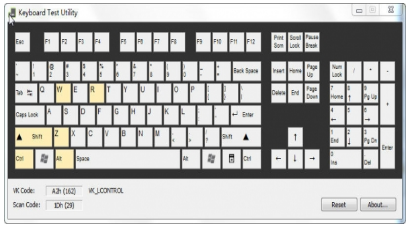 键盘按键测试软件Keyboard Test Utility v4.0.1001.1 